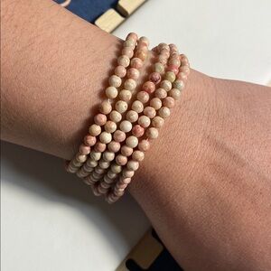 Chic Pink Beaded Necklace